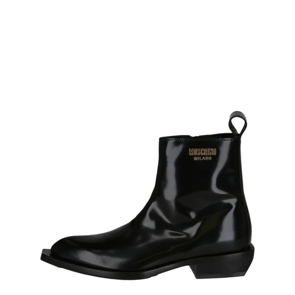 Gold Lettering Logo Ankle Boots - Picture 5 of 5